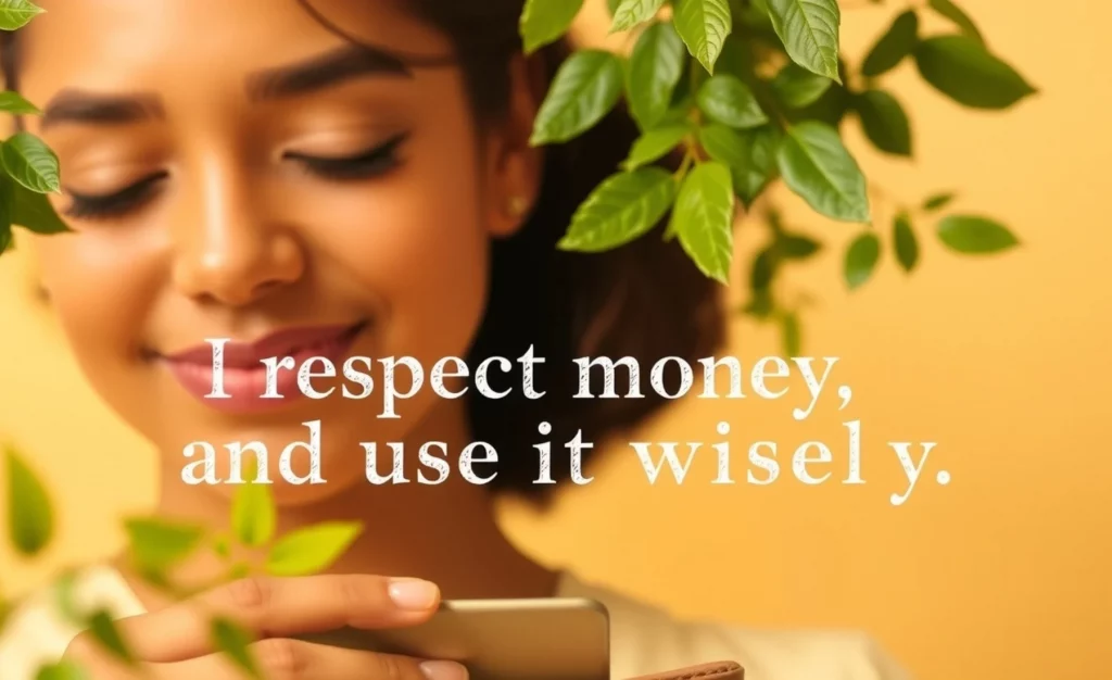 I Respect money and use it wisely Prosperity Affirmations