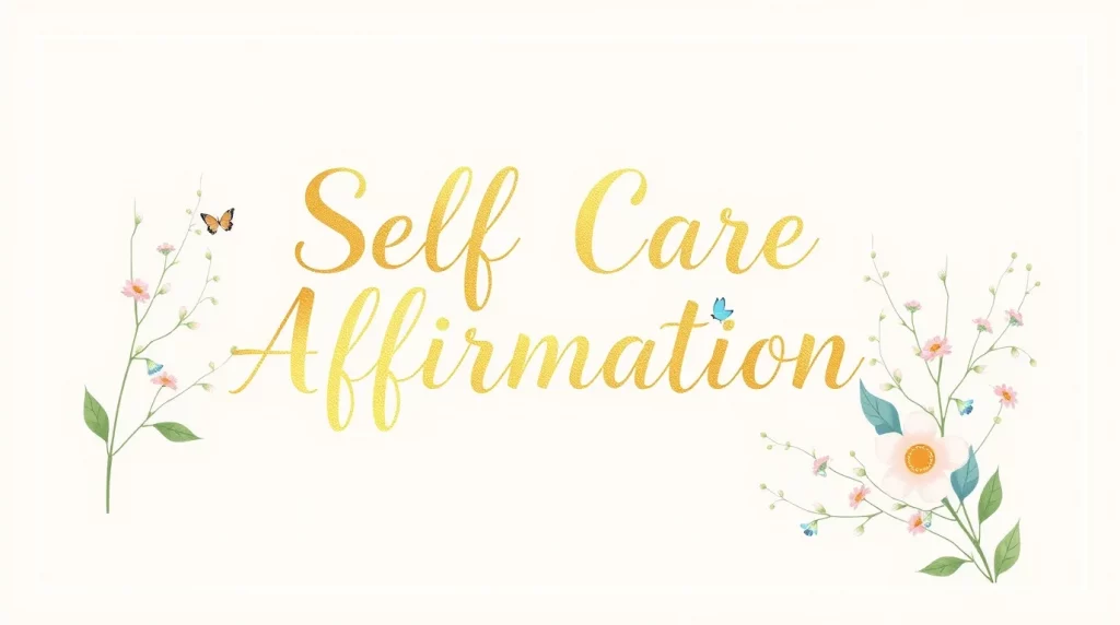 Self Care Affirmations